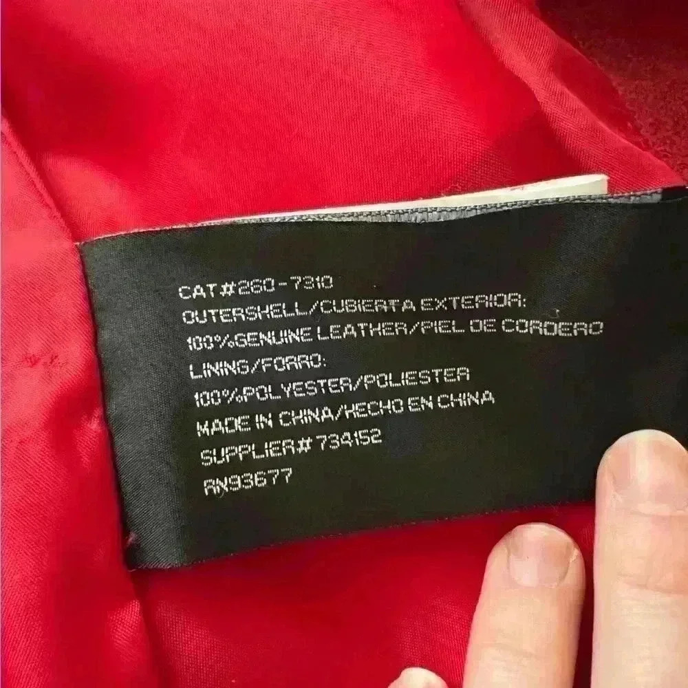 VTG Red Suede Jacket Suede Jacket - Picture 8 of 10